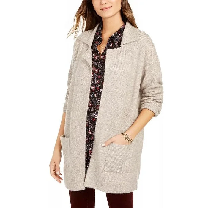 Style & Co Women's Open-Front Topper Jacket Beige Size X-Large